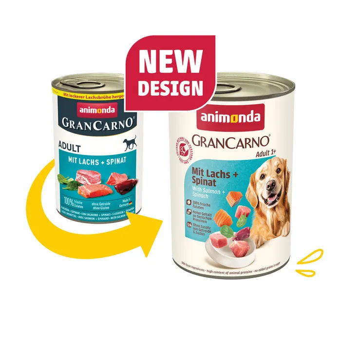 Hlavný obrázok produktu GRANCARNO Adult - losos + špenát 400g