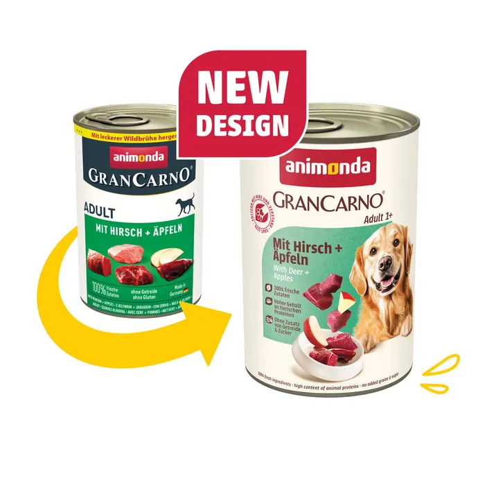 Hlavný obrázok produktu GRANCARNO Adult - s jelením masem a jablky 400 g
