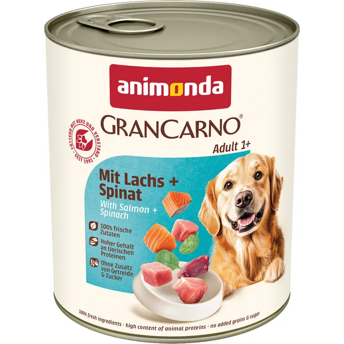 Hlavný obrázok produktu GRANCARNO Adult - s lososem a špenátem 800 g