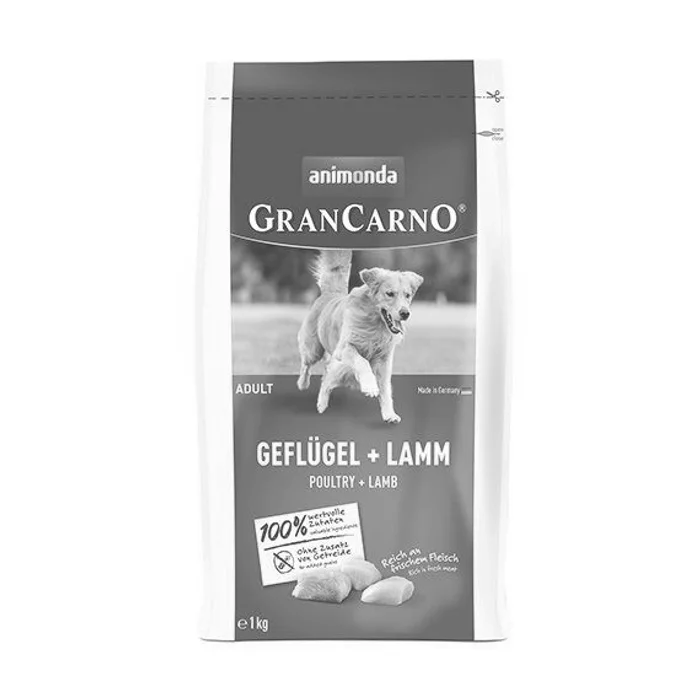 Hlavný obrázok produktu GranCarno Dog DryFood Adult s drůbežím a jehněčím masem, 1kg