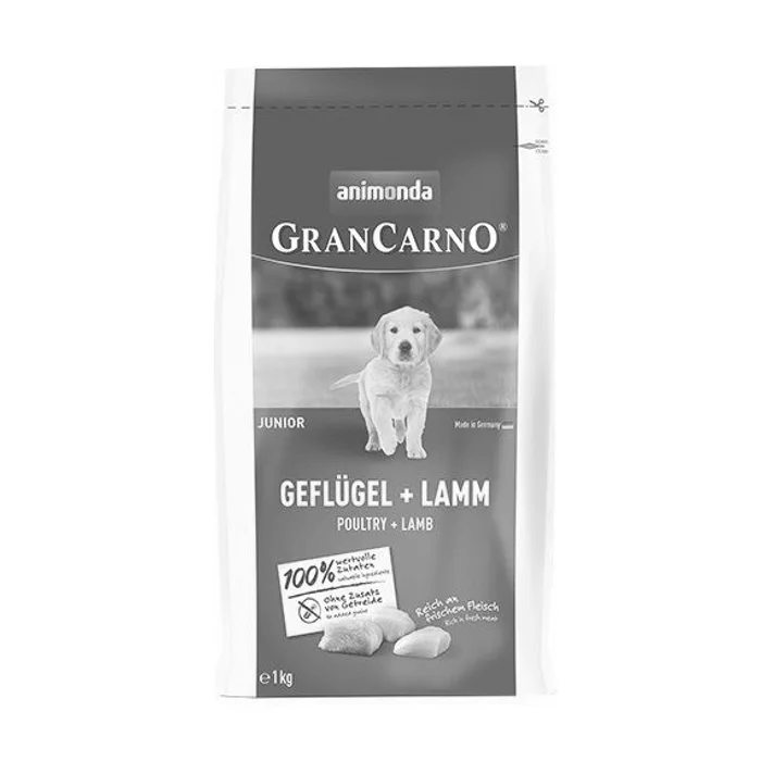Hlavný obrázok produktu GranCarno Dog DryFood Junior s drůbežím a jehněčím masem, 1kg
