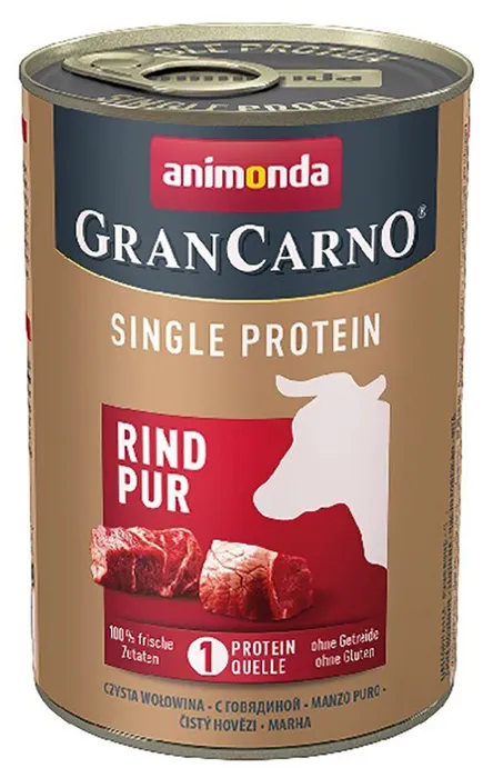 Hlavný obrázok produktu GRANCARNO Single Protein 400 g čisté hovězí, konzerva pro psy