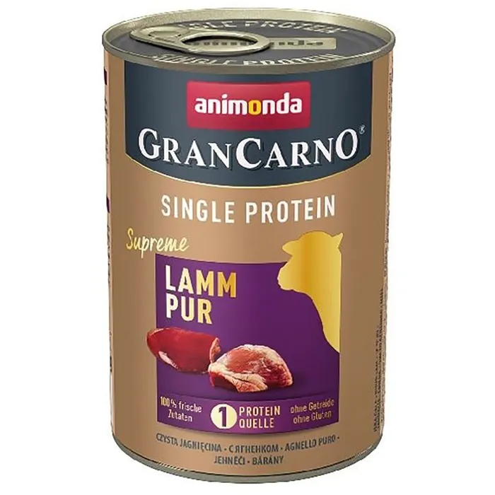 Hlavný obrázok produktu GRANCARNO Single Protein 400 g čisté jehněčí, konzerva pro psy