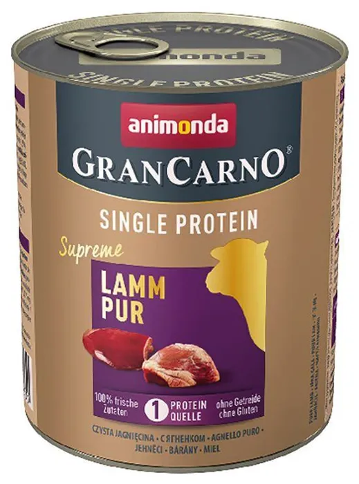 Hlavný obrázok produktu GRANCARNO Single Protein 800 g čisté jehněčí, konzerva pro psy