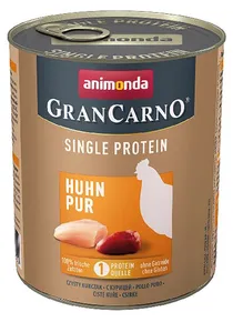 GRANCARNO Single Protein 800 g čisté kuracie, konzerva pre psov