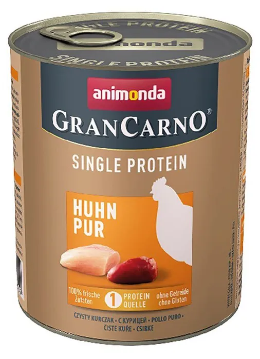Hlavný obrázok produktu GRANCARNO Single Protein 800 g čisté kuřecí, konzerva pro psy