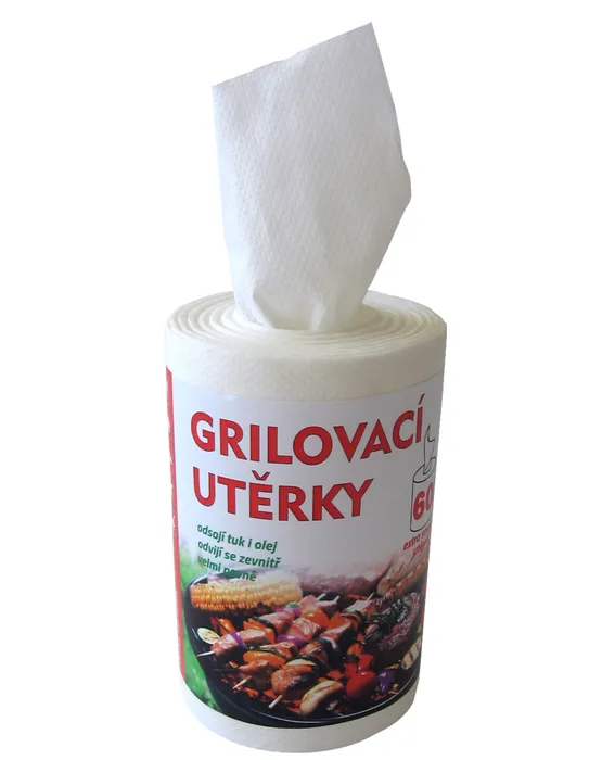 Hlavný obrázok produktu Grilovací utěrky 1-vrstvé 60 útržků/bez dutinky/17 cm
