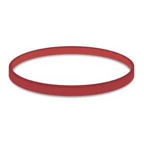 Gumička silná červená 5mm priemer 10cm [1 kg]