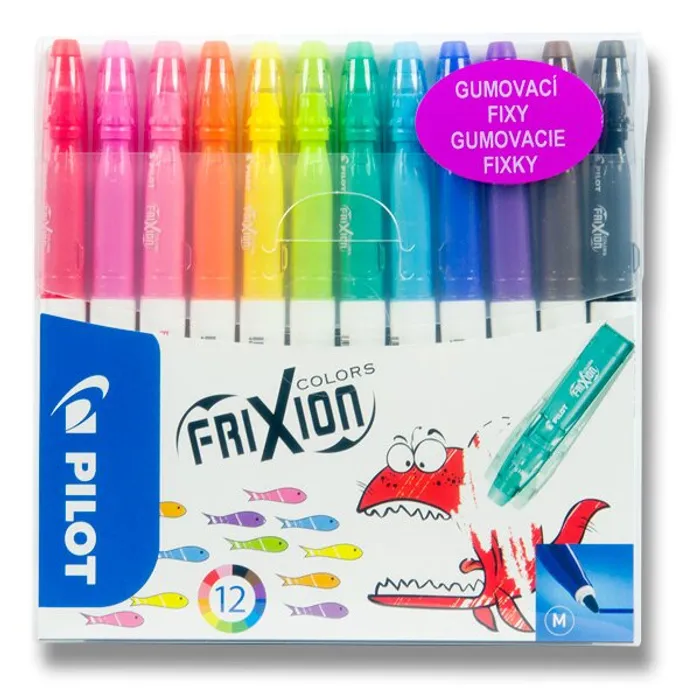 Hlavný obrázok produktu Gumovací fixy Pilot 4204 FriXion Colors 12 barev