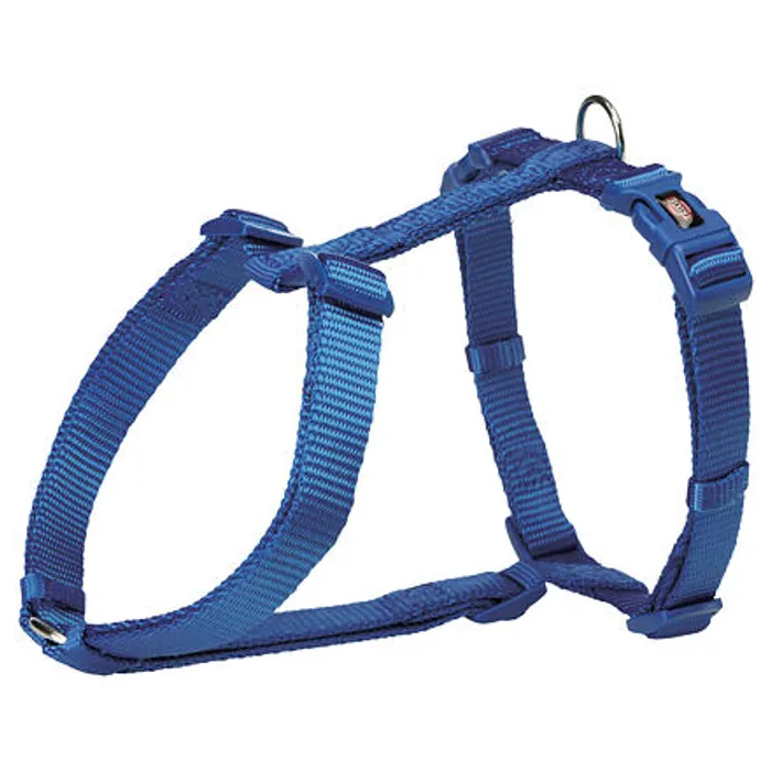 Hlavný obrázok produktu H-postroj PREMIUM - královská modrá XS-S:hruď:30-44cm/10mm