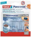Háčiky s lepiacim prúžkom Powerstrips® 58813, priehľadná, veľké, TESA
