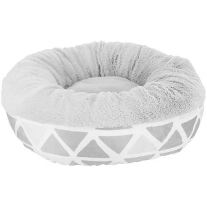 Hlavný obrázok produktu Hebký plyšový kulatý pelíšek pro hlodavce, o 35 × 13 cm, barevná/šedá