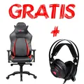 Herné stolička Red Fighter C2, čierna, + slúchadlá Red Fighter H3, PROMO