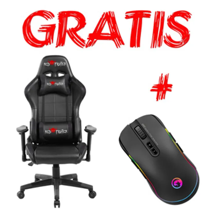 Hlavný obrázok produktu Herní křeslo Red Fighter C7, černé, odnímatelné polštářky, + myš Marvo G942, PROMO