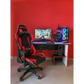 Herné kreslo Red Fighter C8, čierne, + myš Marvo M519, PROMO, RGB podsvietenie