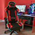 Herné kreslo Red Fighter C8, čierne, + myš Marvo M519, PROMO, RGB podsvietenie