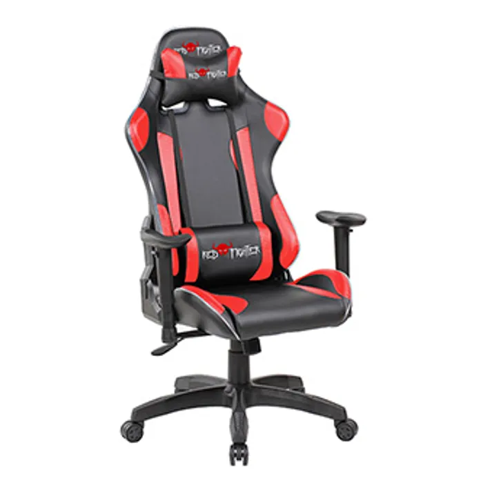 Hlavný obrázok produktu Herní křeslo Red Fighter C8, černé, odnímatelné polštářky, RGB podsvícení