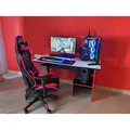 Herné stolička Red Fighter C8, čierna, odnímateľné  vankúšiky, RGB podsvietenie