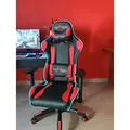 Herné stolička Red Fighter C8, čierna, odnímateľné  vankúšiky, RGB podsvietenie