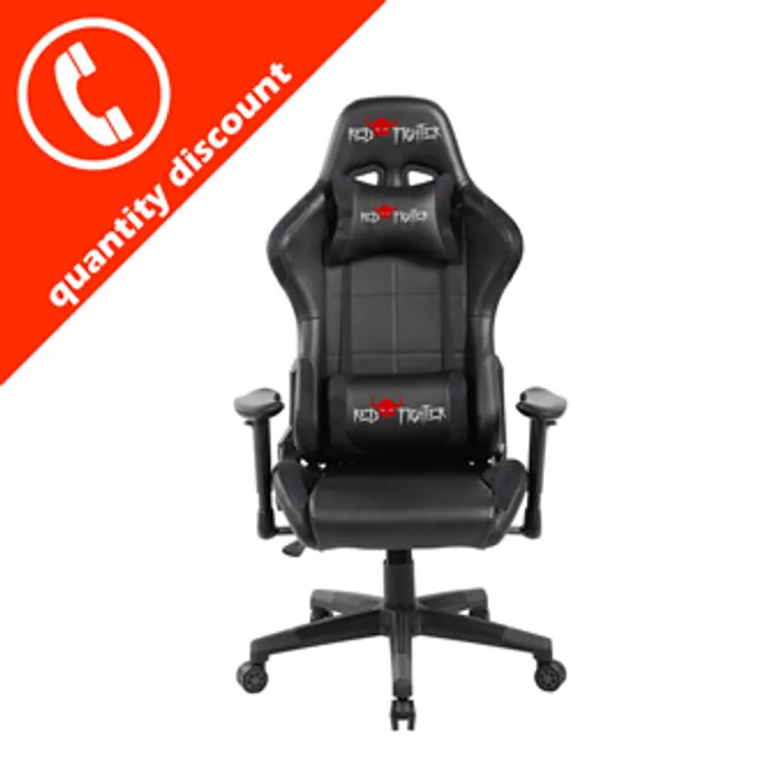 Hlavný obrázok produktu Herní židle Red Fighter C7, černá, odnímatelné polštářky, 5-PACK