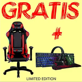 Herné stolička Red Fighter C8, čierno-červená, + sada 4v1 CM370 PROMO, RGB podsvietenie