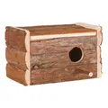 Hniezdiaca búdka z prírodného dreva pre andulky 21x13x12 cm