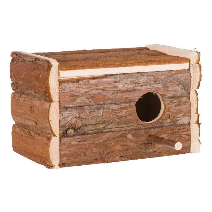 Hlavný obrázok produktu Hnízdící budka z přírodního dřeva pro andulky 21x13x12 cm