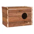 Hniezdiaca búdka z prírodného dreva pre korely 30x20x20 cm