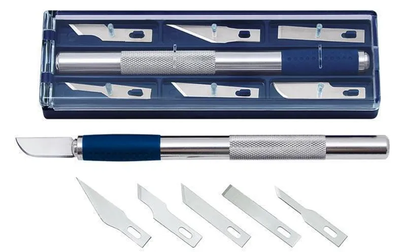 Hlavný obrázok produktu Hobby nůž, 15 cm, s 6 různými čepelemi, WEDO