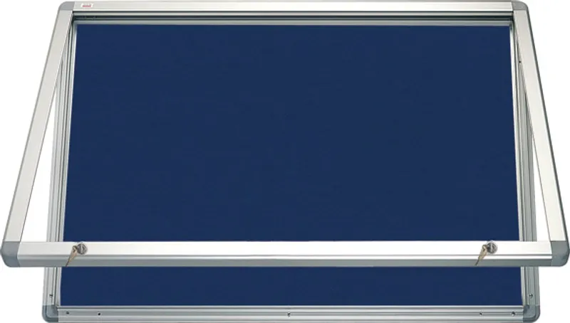 Hlavný obrázok produktu Horizontální vitrina 90x60 cm, zámek,filcový vnitřek - modrý