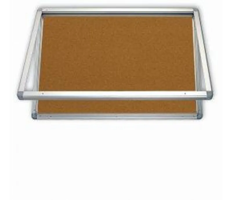Hlavný obrázok produktu Horizontální vitrina se zámkem, 150 x 100 cm - korkový vnitřek