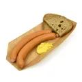 Ďalší obrázok produktu Hot dog EKO otvorený, kraft, 250 x 60 x 40 mm, [50 ks]