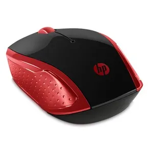 HP Myš 200 Red, 1000DPI, 2.4 [GHz], optická, 3tl., bezdrôtová, červená, 2 ks AAA, MacOS X 10.x,Google Chrome OS, MS Windows 7 a vý