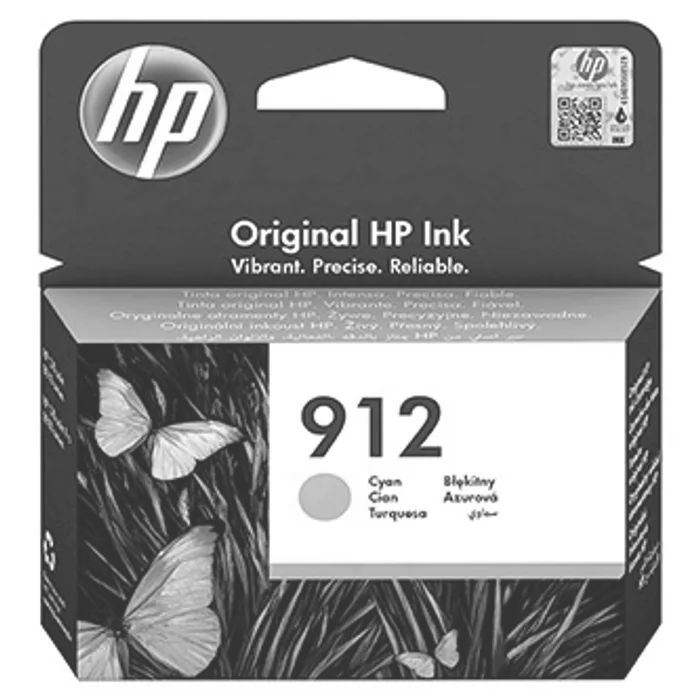 Hlavný obrázok produktu HP originální ink 3YL77AE, HP 912, cyan, 315str., high capacity, HP Officejet 8012, 8013,