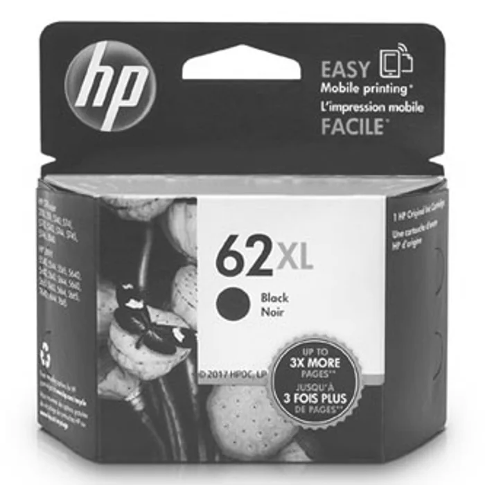 Hlavný obrázok produktu HP originální ink C2P05AE, HP 62XL, black, 600str., HP Envy 5540,5541,5542,5543,5544,5546
