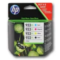 HP originální ink C2P42AE, HP 932XL/HP 933XL, cyan/magenta/yellow/black, 825/1000str., 4k