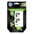 HP originál ink CB331EE, HP 338, black, 900 (2x450)str., 2x11ml, HP 2-pack +  paper 2-Pack, C8765EE, PSC-1610, OJ-6210, DeskJet 68