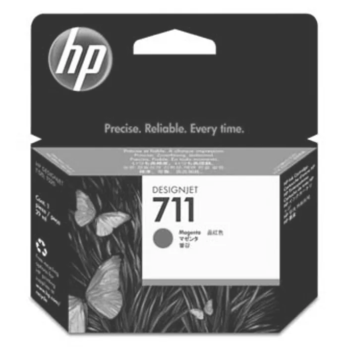 Hlavný obrázok produktu HP originální ink CZ131A, HP 711, magenta, 29ml, HP DesignJet T120, T520