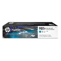 HP originál ink L0R13A, HP 981Y, cyan, 16000str., 185ml, extra high capacity, HP PageWide MFP E58650, 556, Flow 586