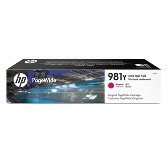 Hlavný obrázok produktu HP originální ink L0R14A, HP 981Y, magenta, 16000str., 185ml, extra high capacity, HP Pag