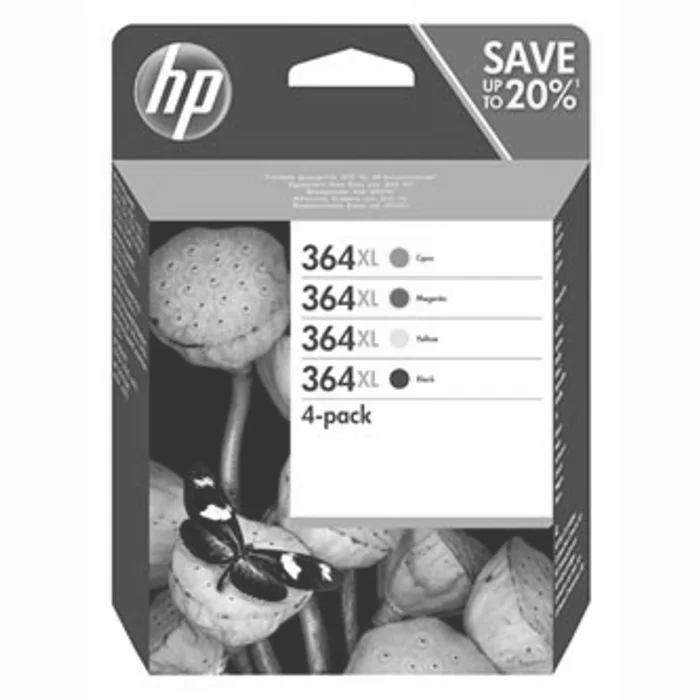 Hlavný obrázok produktu HP originální ink N9J74AE, HP 364XL Combo pack, CMYK, blistr, HP Photosmart C5393, Plus B