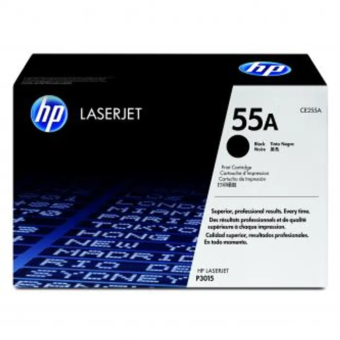 Hlavný obrázok produktu HP originální toner CE255A, black, 6000str., HP 55A, HP LaserJet P3015, LaserJet Pro 500