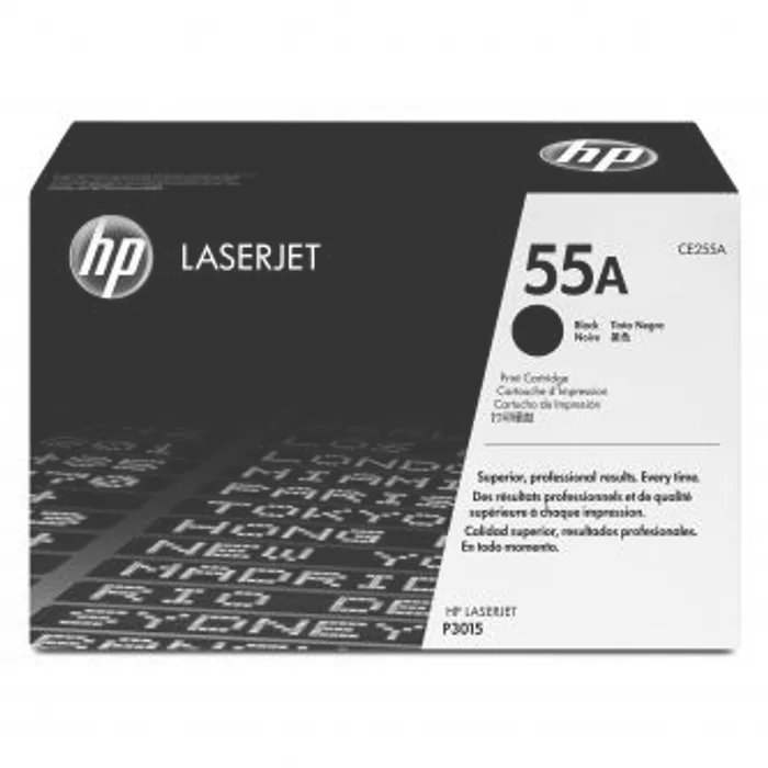Hlavný obrázok produktu HP originální toner CE255A, black, 6000str., HP 55A, HP LaserJet P3015, LaserJet Pro 500