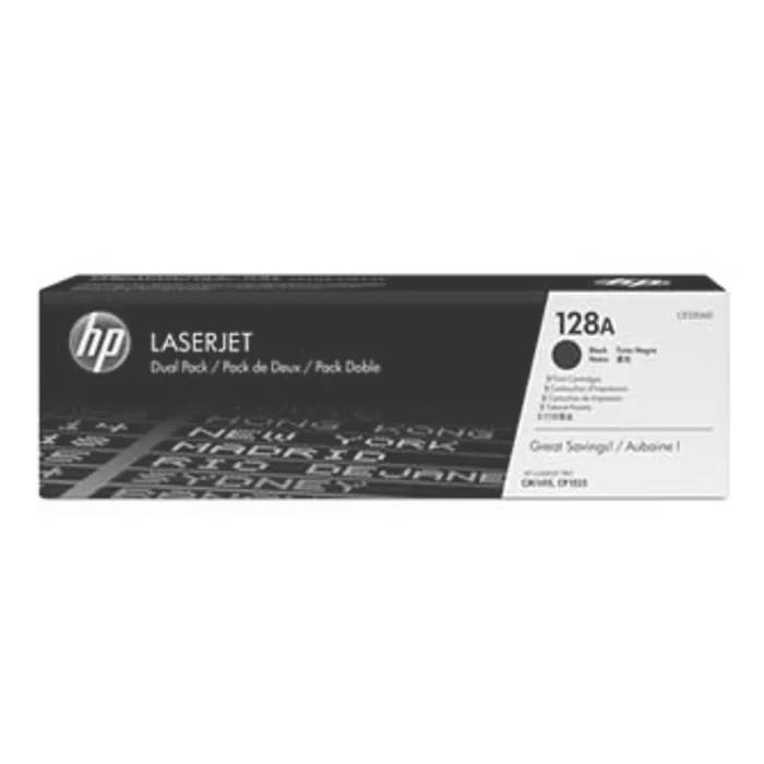 Hlavný obrázok produktu HP originální toner CE320AD, black, 4000 (2x2000)str., HP 128A, HP LaserJet Pro CP1525n,