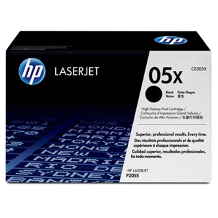Hlavný obrázok produktu HP originální toner CE505X, black, 6500str., HP 05X, high capacity, HP LaserJet P2055, O