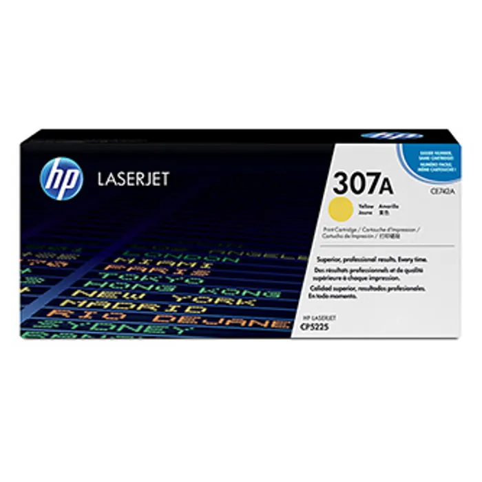 Hlavný obrázok produktu HP originální toner CE742A, yellow, 7300str., HP 307A, HP Color LaserJet CP5225, O