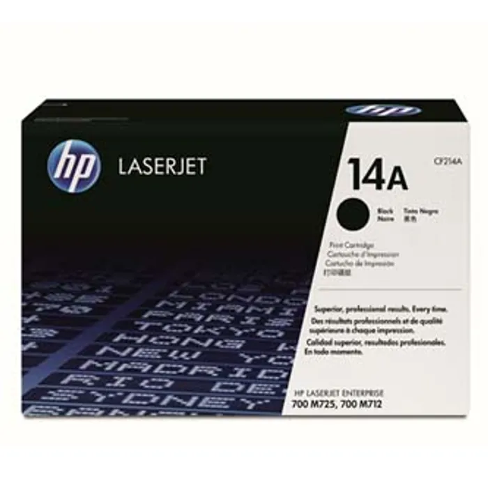 Hlavný obrázok produktu HP originální toner CF214A, black, 10000str., HP 14A, HP LaserJet Enterprise 700 M712, O