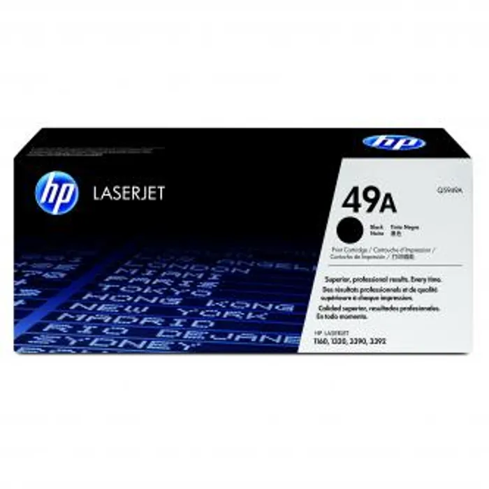 Hlavný obrázok produktu HP originální toner Q5949A, black, 2500str., HP 49A, HP LaserJet 1160, 1320, 3390, 3392,
