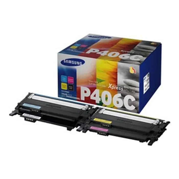 Hlavný obrázok produktu HP originální toner SU375A, CLT-P406C, CMYK, 1500, 3*1000str., P406C, 4 pack, Samsung CLP