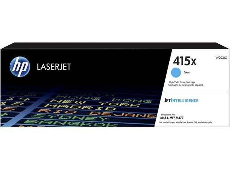 Hlavný obrázok produktu HP originální toner W2031X, cyan, 6000str., HP 415X, HP Color LaserJet Pro M454, MFP M479
